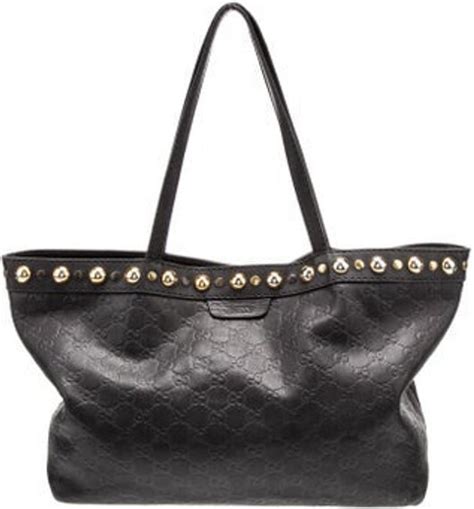 gucci babouska medium tote|Medium GG tote bag in black GG leather .